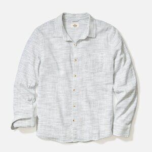 Marine Layer Men's Stretch Selvage Long Sleeve Shirt in Medium